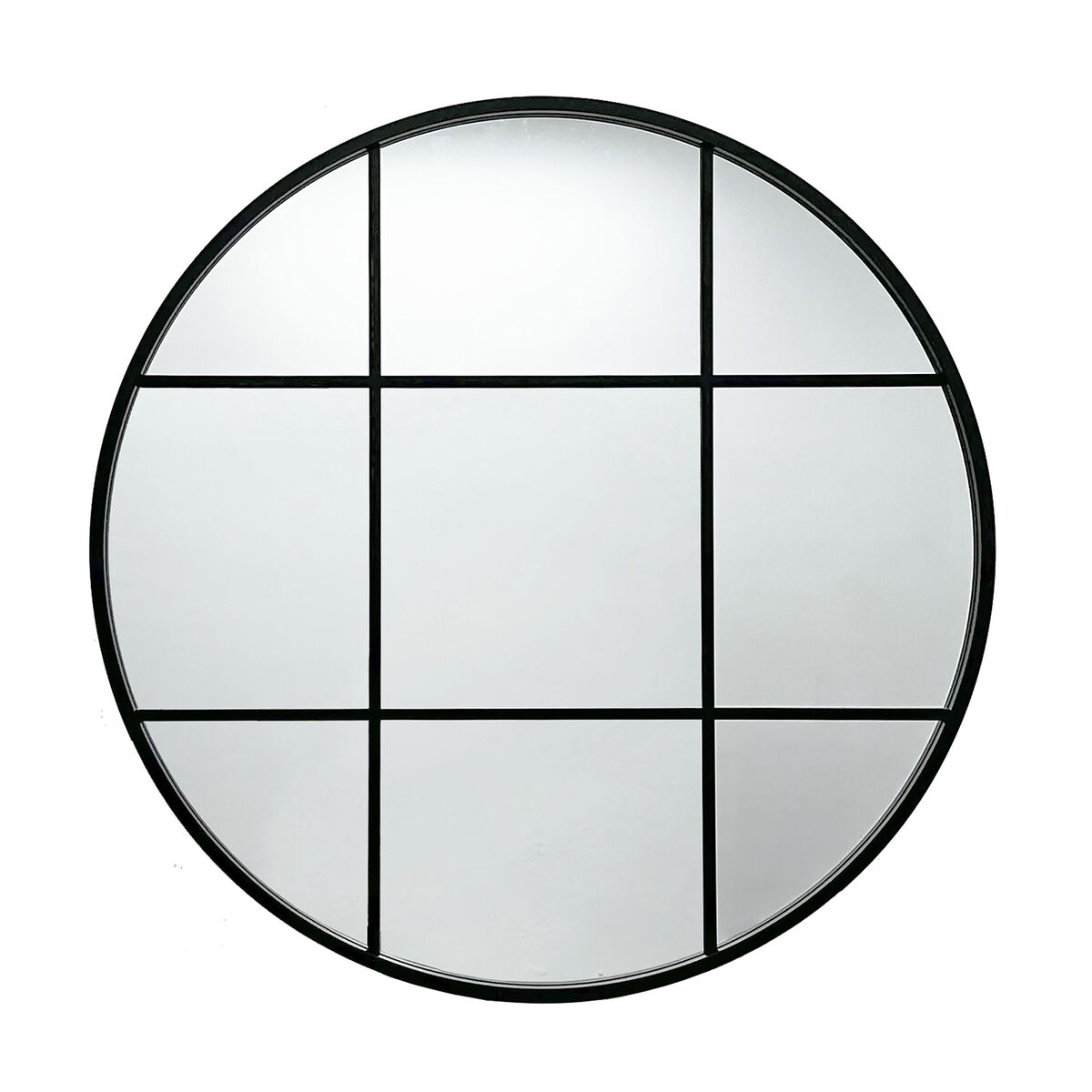 Miroir mural Versa Noir 3 x 80 x 80 cm