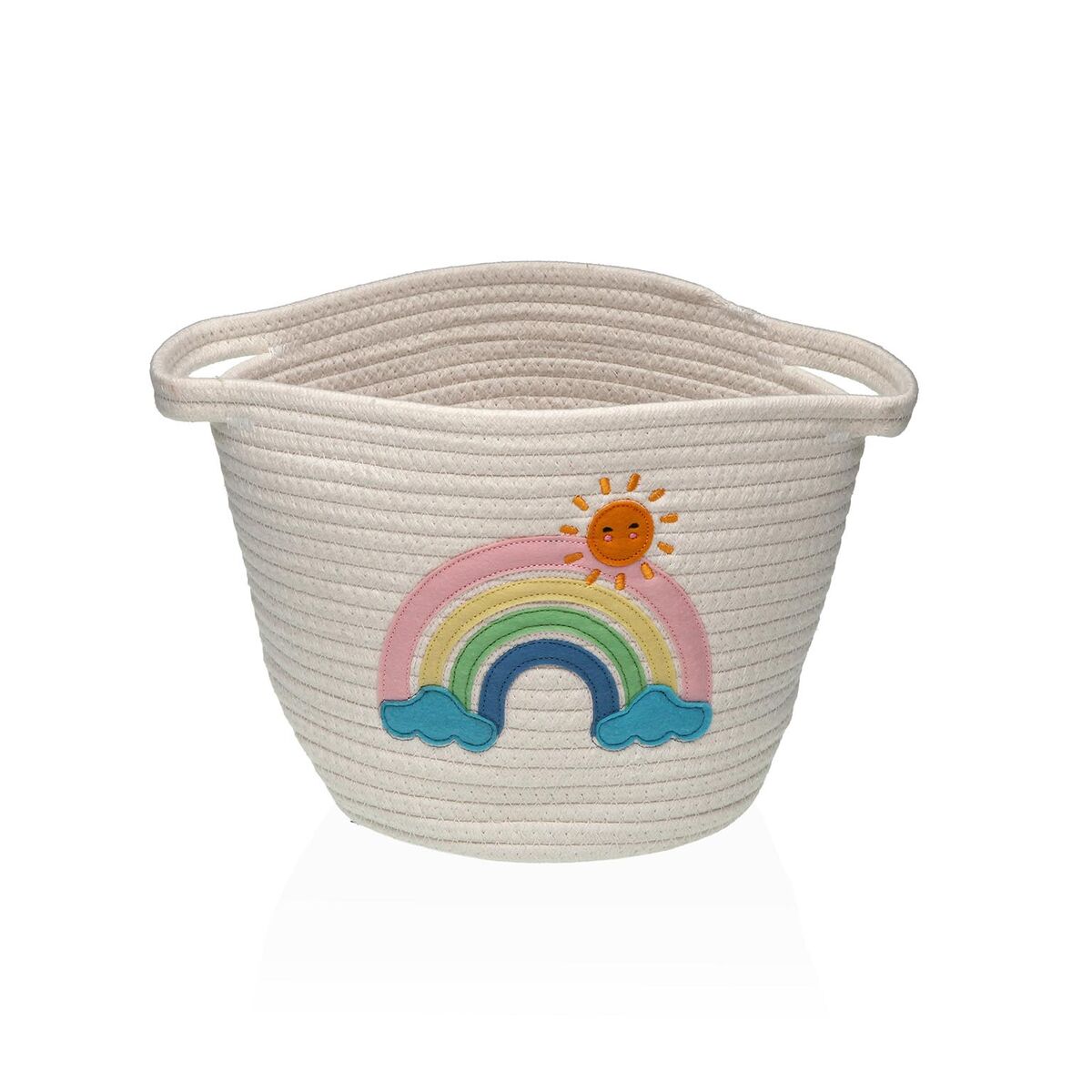 Panier Versa Blanc polypropylène Fibre Arc-en-ciel