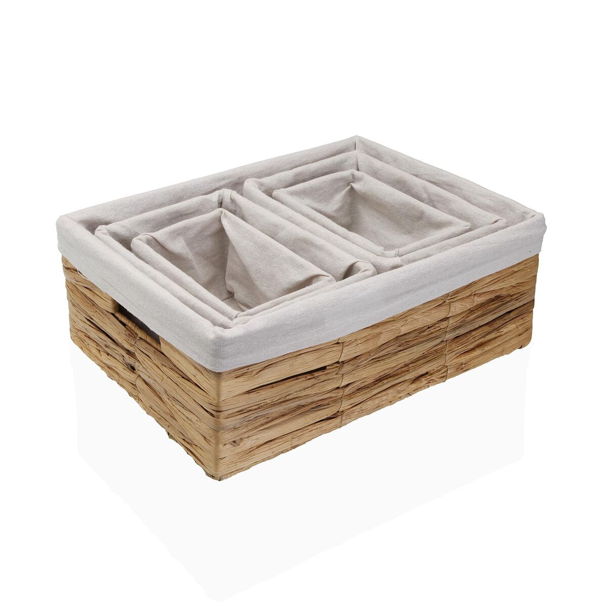 Image secondaire de Organisateur de maquillage Versa Cinth Jacinthe d'eau 40 x 30 x 15 cm 30 x 15 x 40 cm 21 x 13 x 11 cm 25,5 x 17 x 13 cm