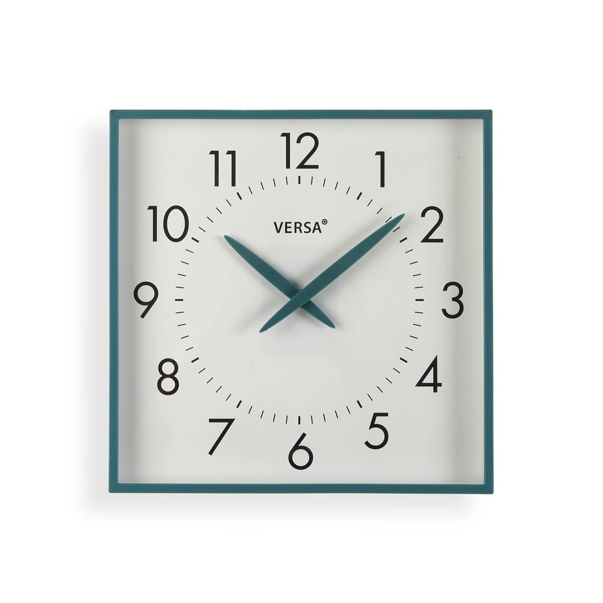Horloge Murale Versa Bleu Plastique 4,1 X 28,3 X 28,3 CM