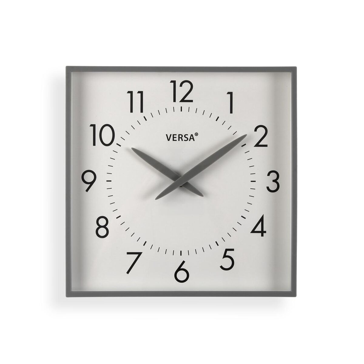 Horloge Murale Versa Gris Plastique 4,1 X 28,3 X 28,3 CM