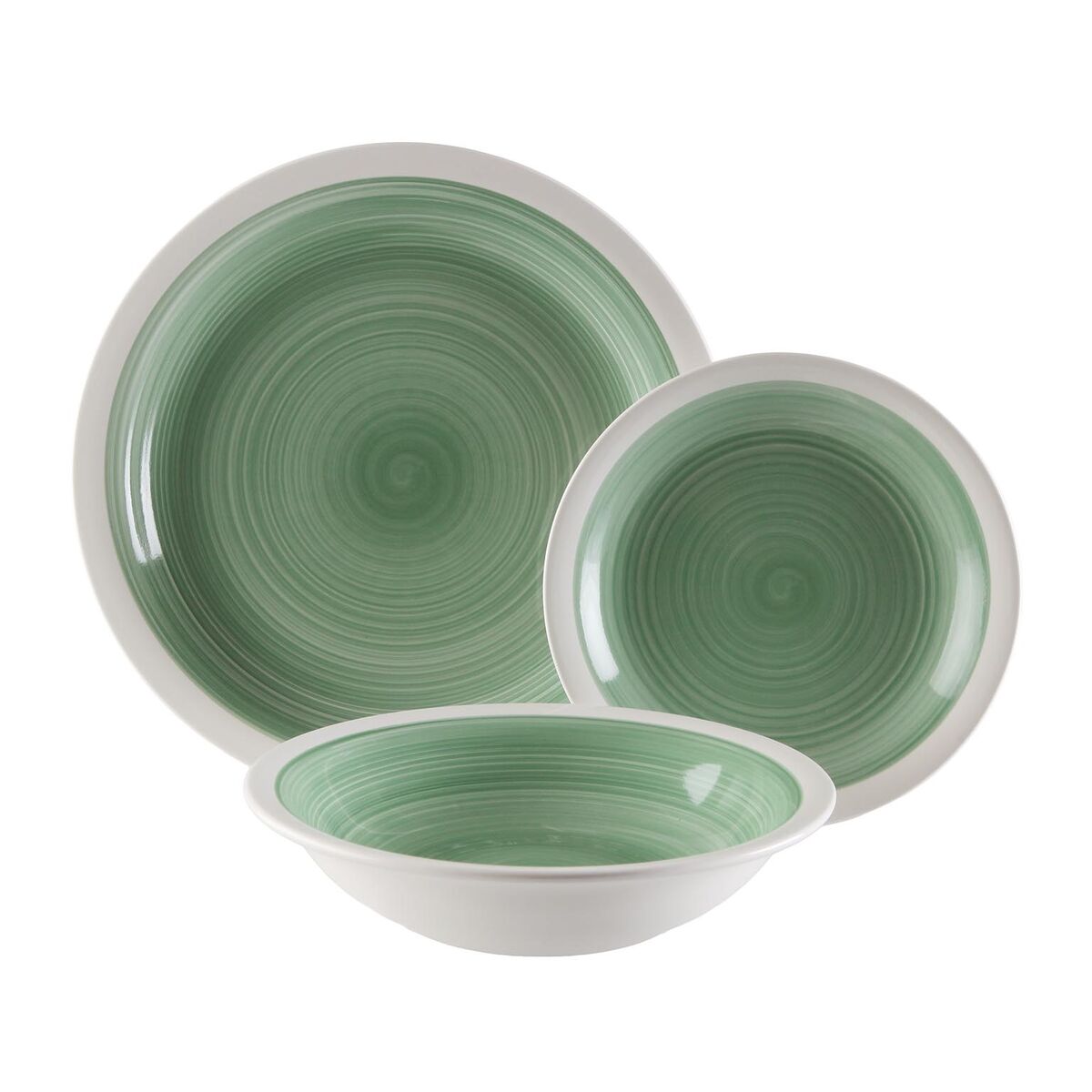 Assiettes Versa Legrand Vert Dolomite 18 Pièces