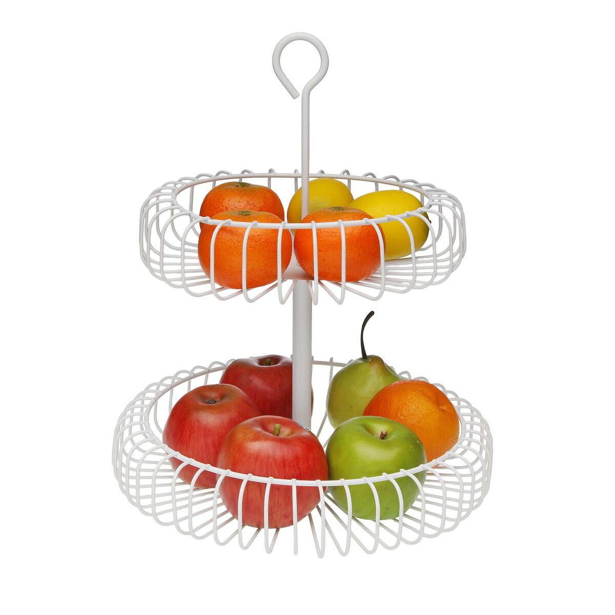Image secondaire de Coupe à fruits Versa Blanc Métal Acier 32 x 37 x 32 cm