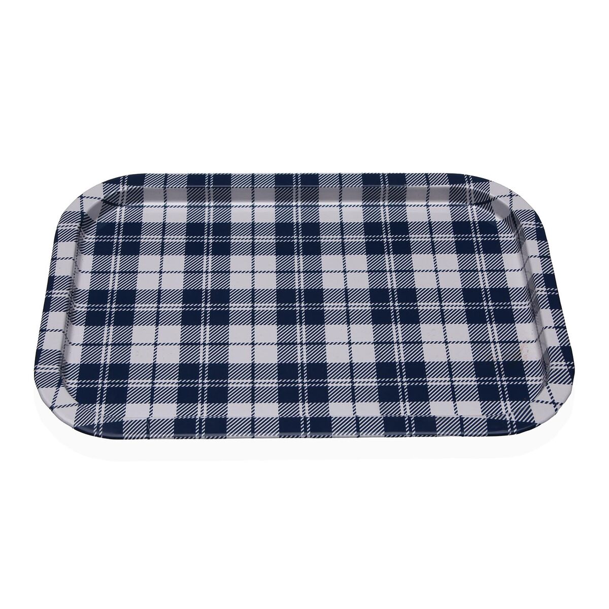 Plateau Versa Vichy Bleu 23 X 1,5 X 34 CM