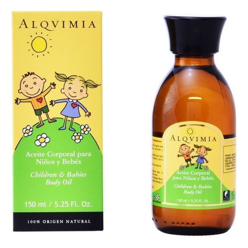 Huile corporelle pour enfants et bébés Alqvimia (150 ml)