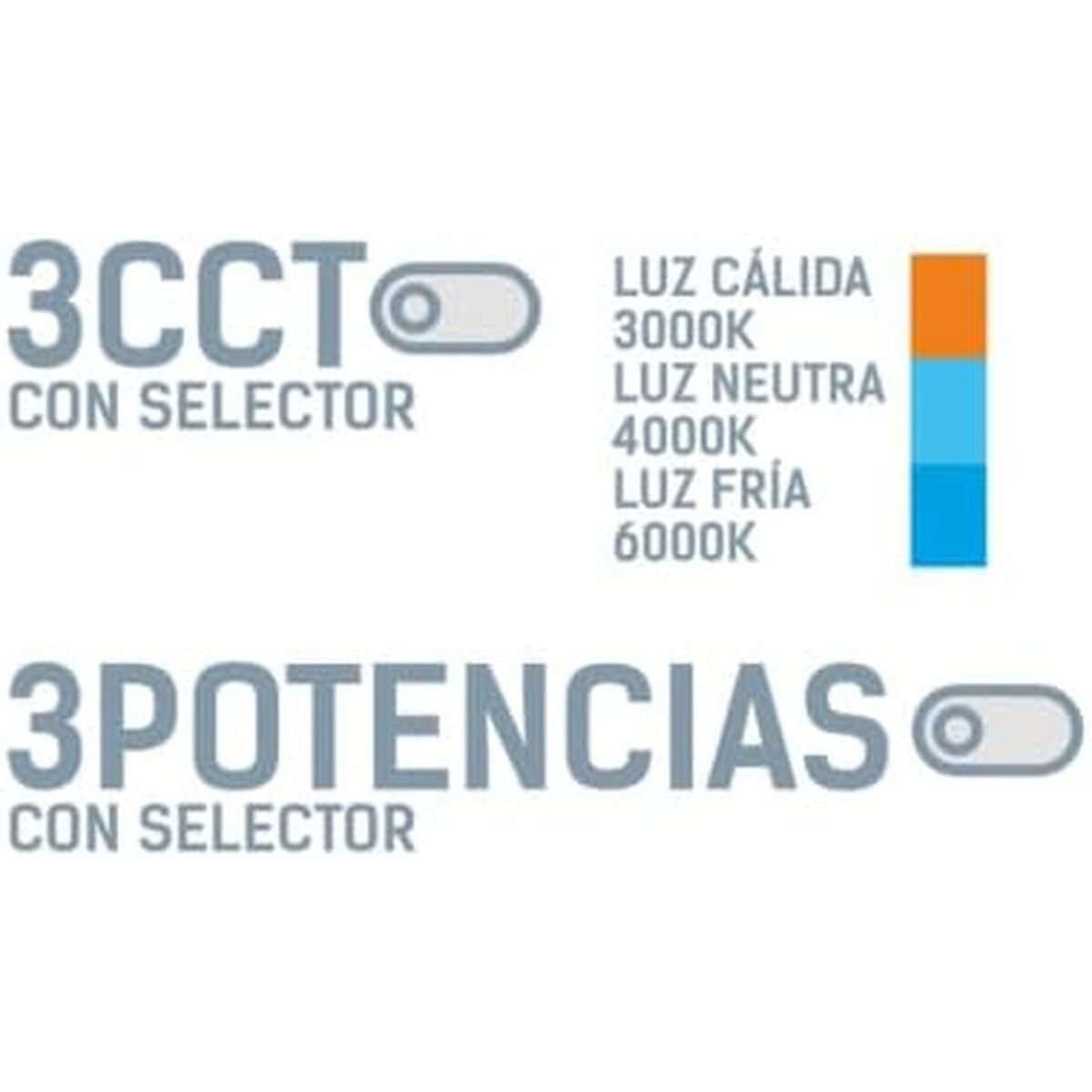 LED lamp Silver Electronics DOWNLIGHT MULTI White