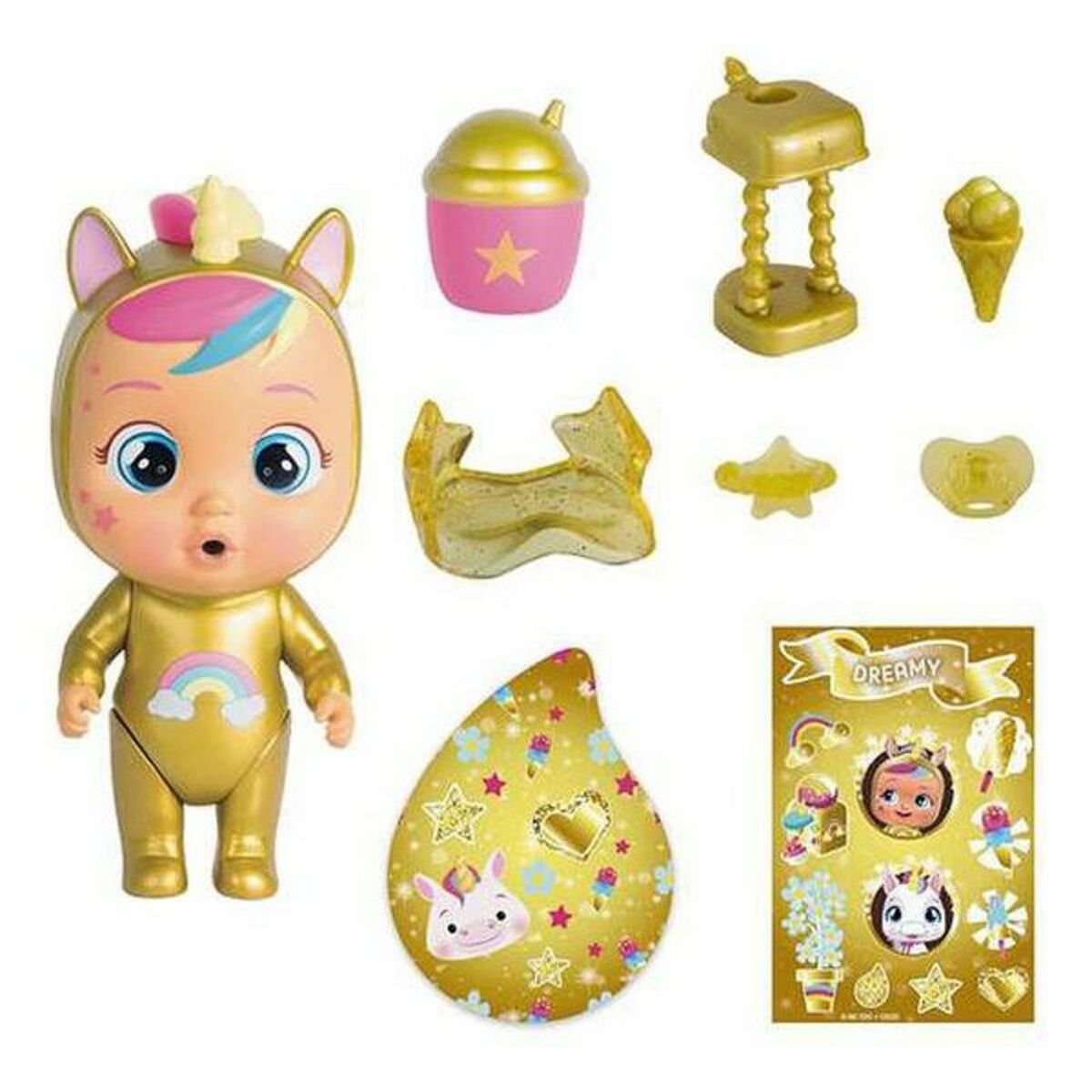 Poupon avec accessoires IMC Toys  Golden Houses Cry Babies Magic Tears Plastique 13 cm