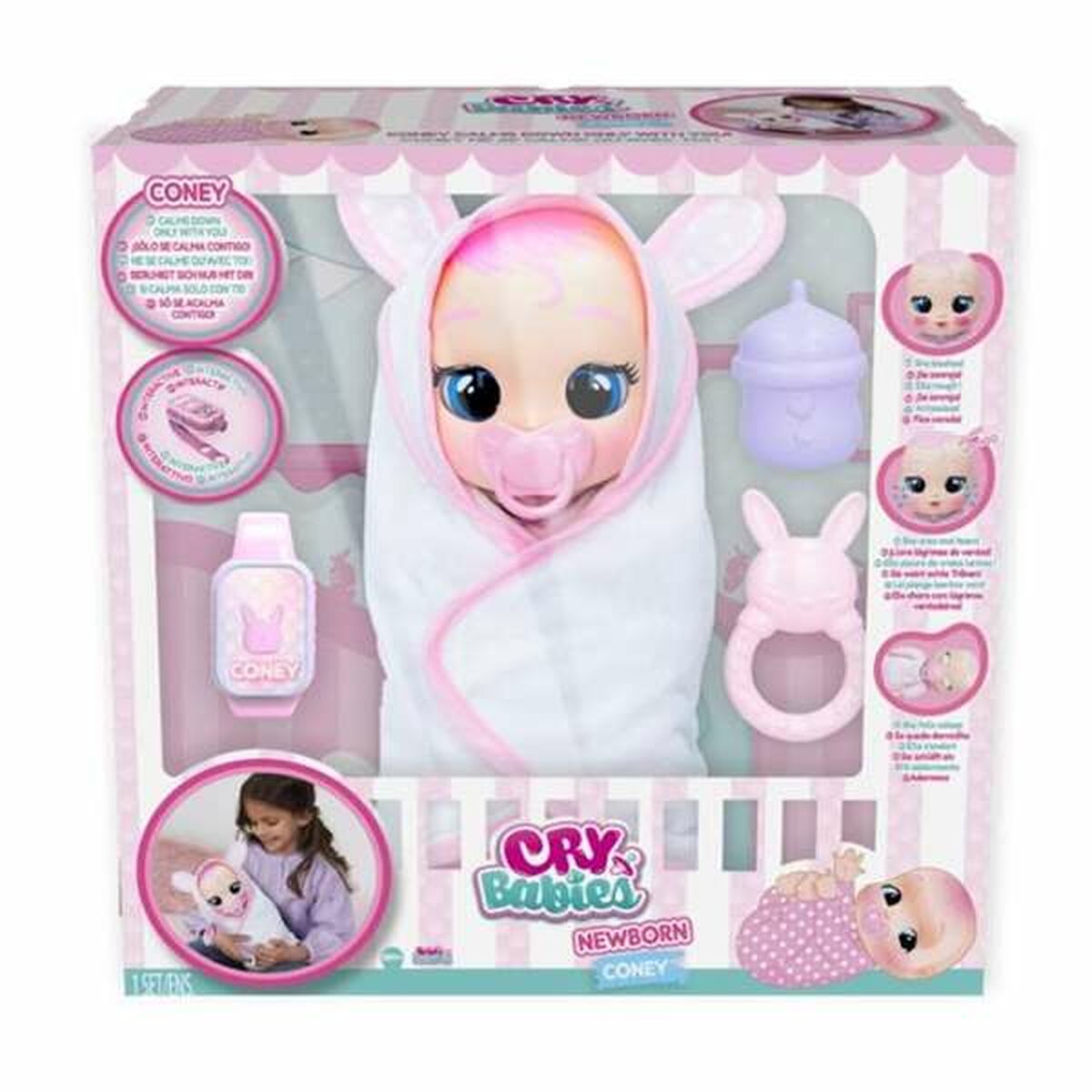 Poupée Bébé IMC Toys Cry Babies Coney 30 cm