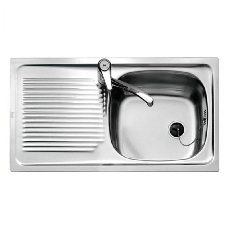 Sink with One Basin Teka 3001 E/50 1C Stainless steel