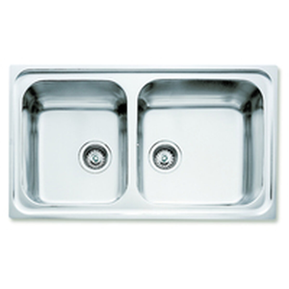 Wastafel met Twee Spoelbakken Teka CLASSIC2C86REV