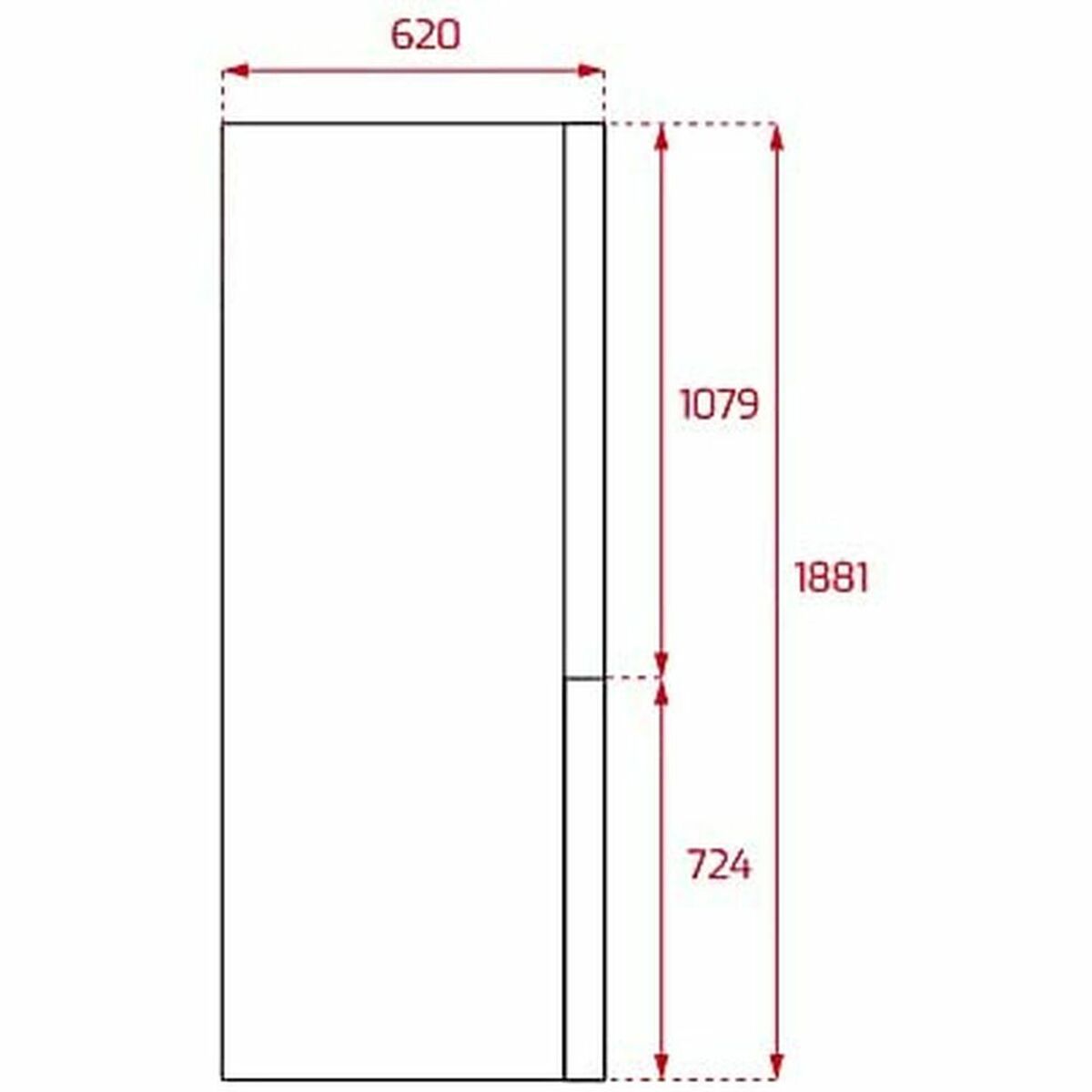 Koel-vriescombinatie Teka NFL345 Wit (188 x 60 cm)