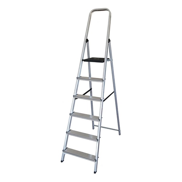 6-step folding ladder (198 x 47,5 x 12 cm)