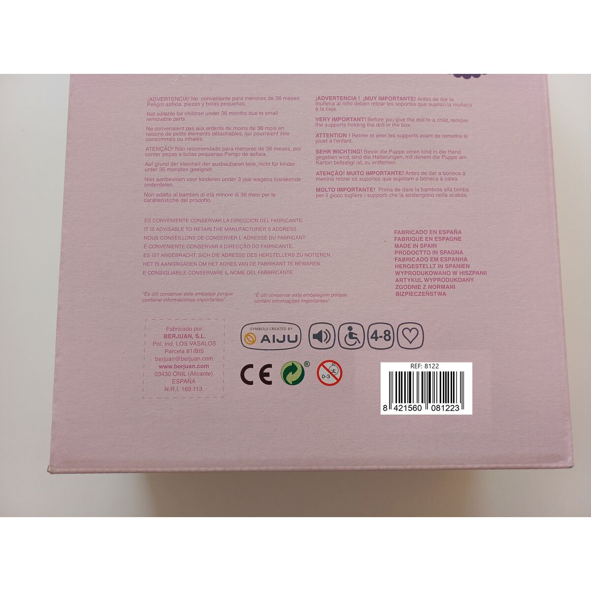 Reborn doll Berjuan 8122-24 45 cm