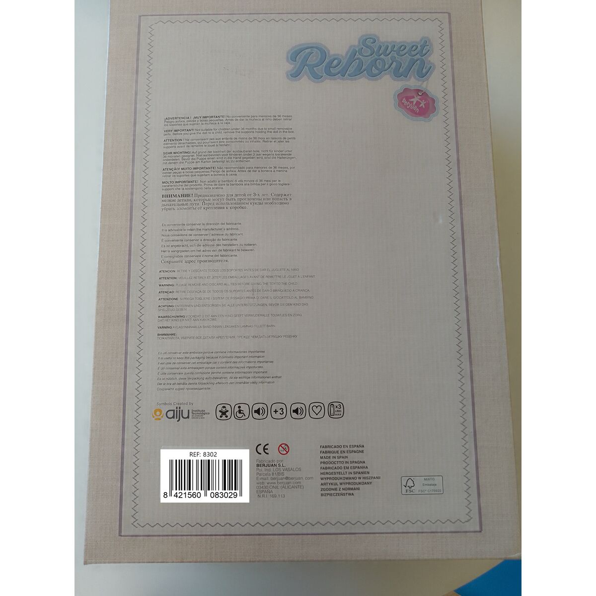 Reborn doll Berjuan 8302-24 50 cm