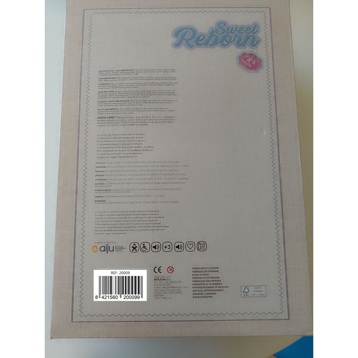 Baby doll Berjuan 20009-24 50 cm