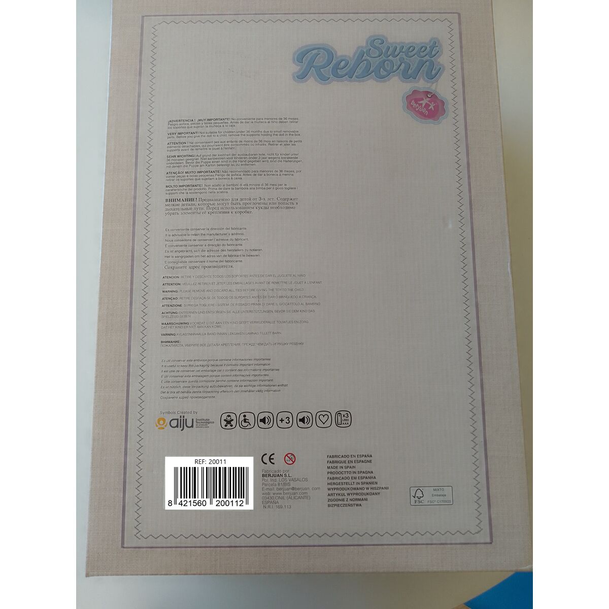 Baby doll Berjuan Chubby 50 cm Ballerina