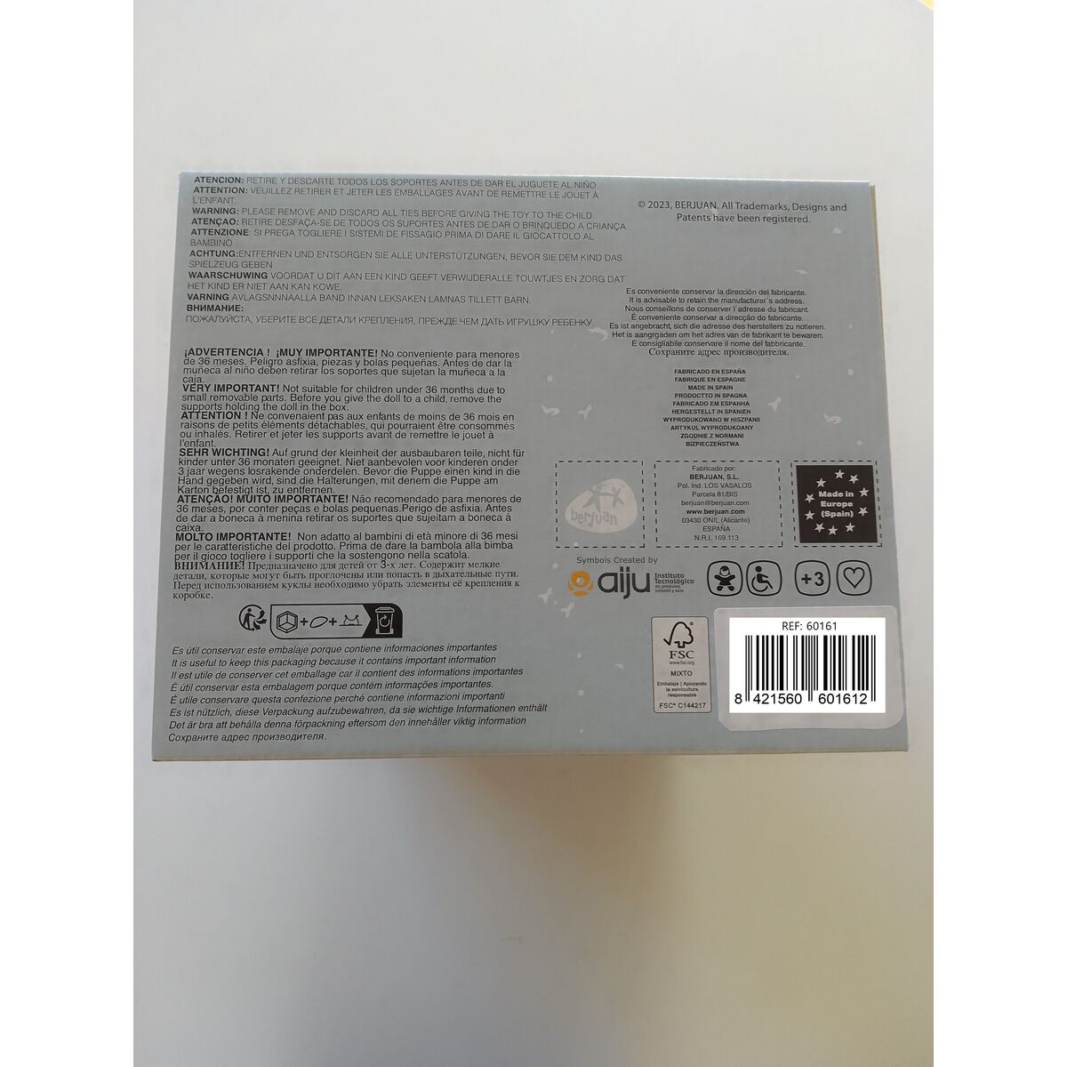 Fluffy toy Berjuan Anireal Bear 35 cm