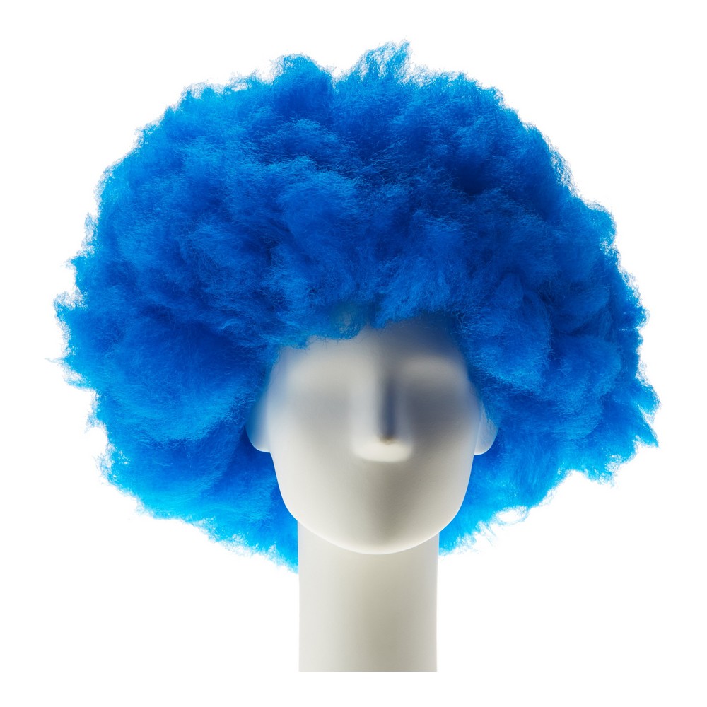 Curly Hair Wig Blue