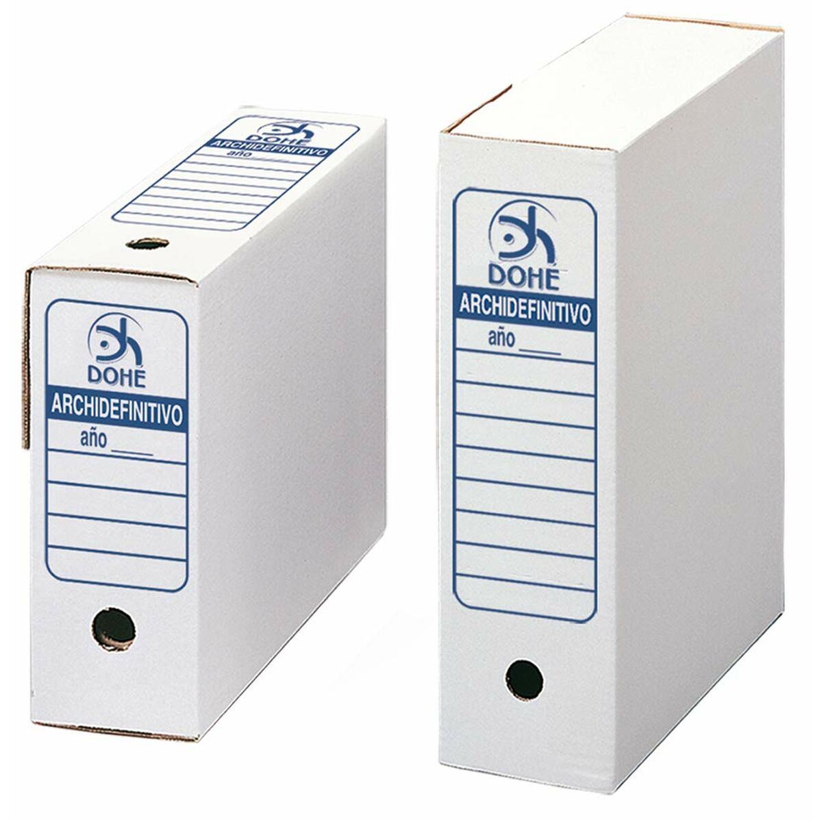 boîte pour archives DOHE Archidefinitivo Blanc Carton Din A4 50 Unités