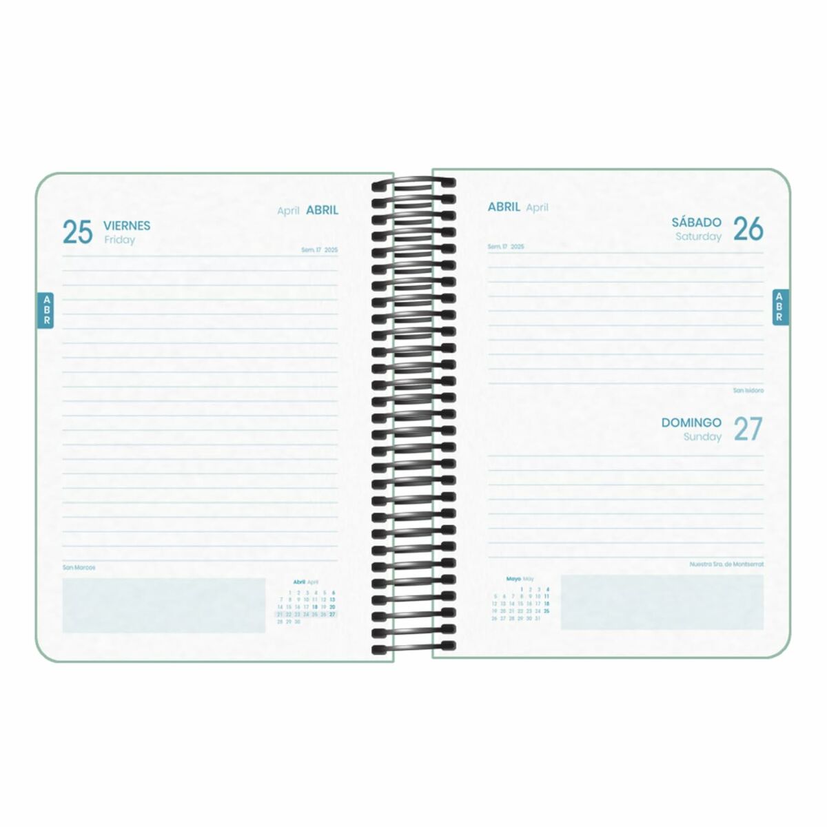 Image secondaire de Agenda DOHE MEMORY BASIC Vert A6 12 x 17 cm 2024-2025