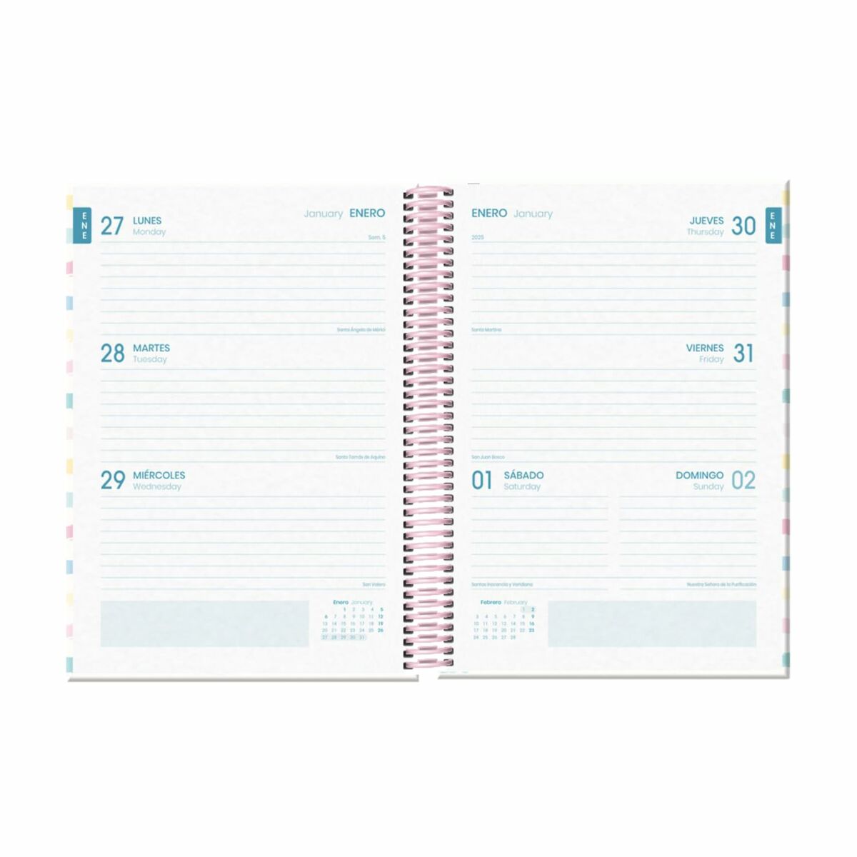 Image secondaire de Agenda DOHE Multicouleur A5 15 x 21 cm 2024-2025