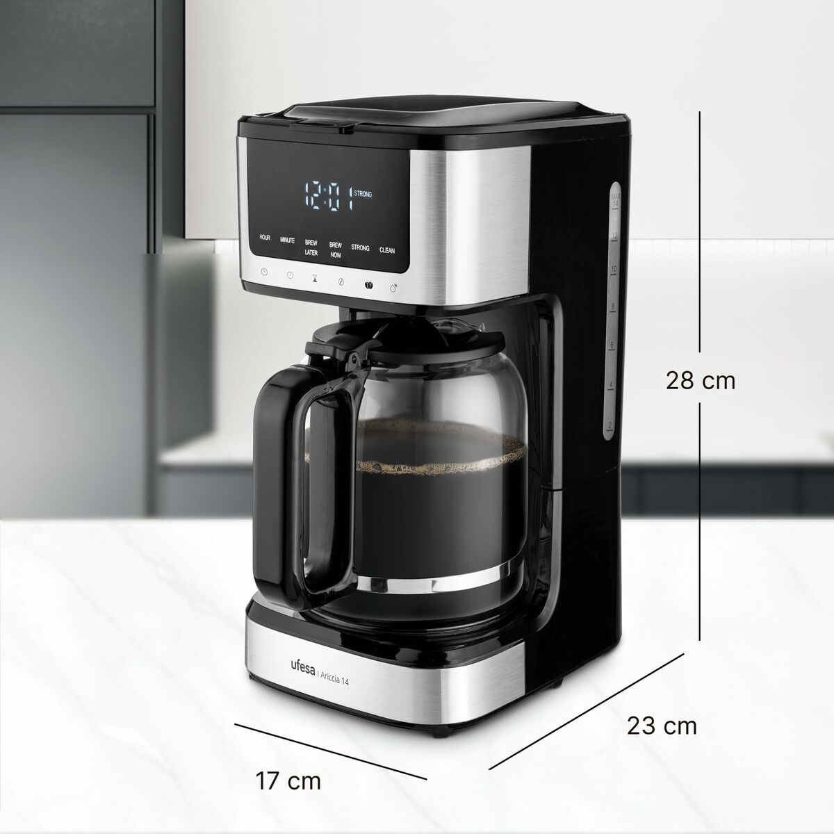 Drip Koffiemachine UFESA 71606101 Zwart