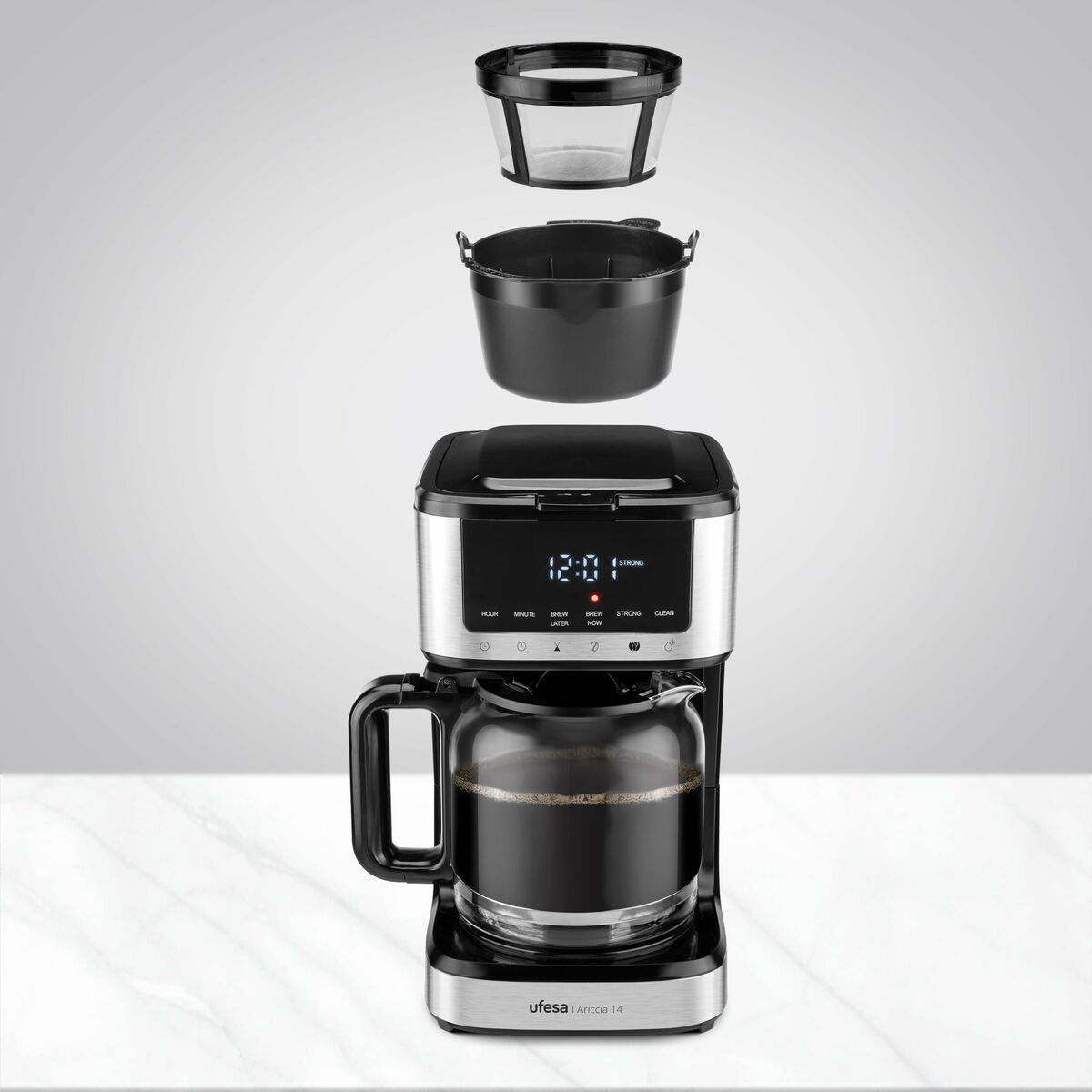 Drip Koffiemachine UFESA 71606101 Zwart
