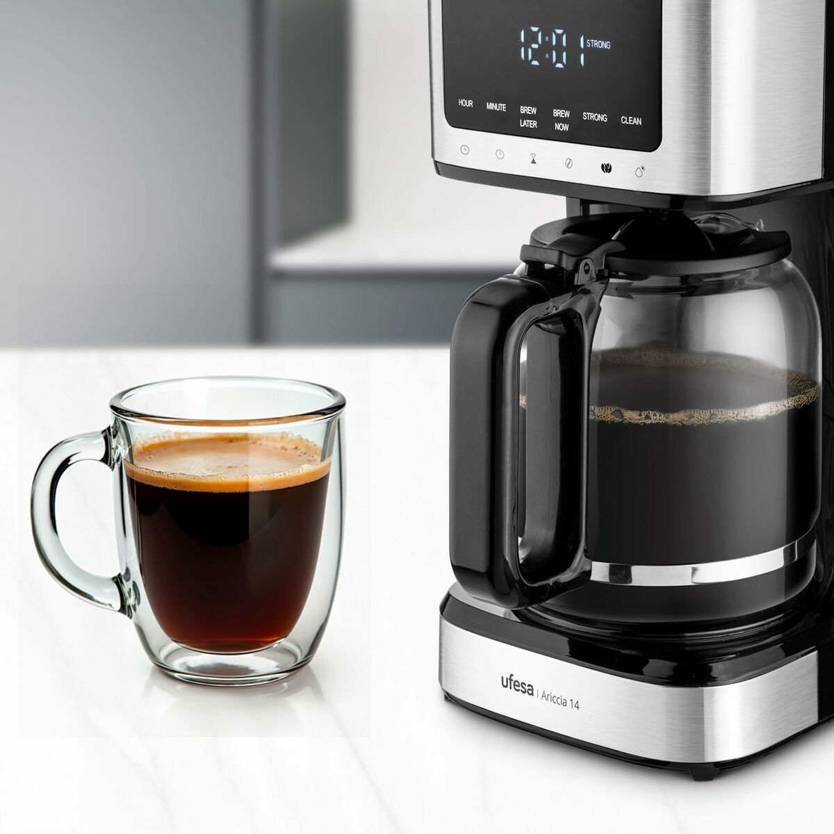 Drip Koffiemachine UFESA 71606101 Zwart