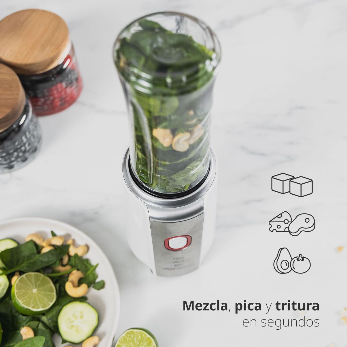 Mixer UFESA NUTRIFUSION 1200W 2B Wit Zwart 1200 W 500 ml