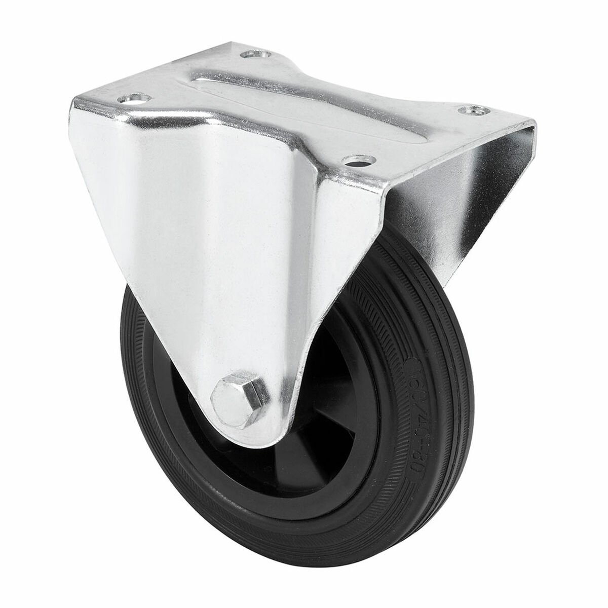 Rueda Ruedas Alex Μαύρο Καουτσούκ Poliamix Ø 12 cm 110 kg