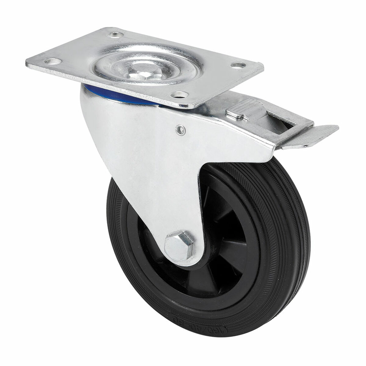 Rueda Ruedas Alex Μαύρο Καουτσούκ Poliamix Ø 12,5 cm 110 kg περιστρεφόμενη