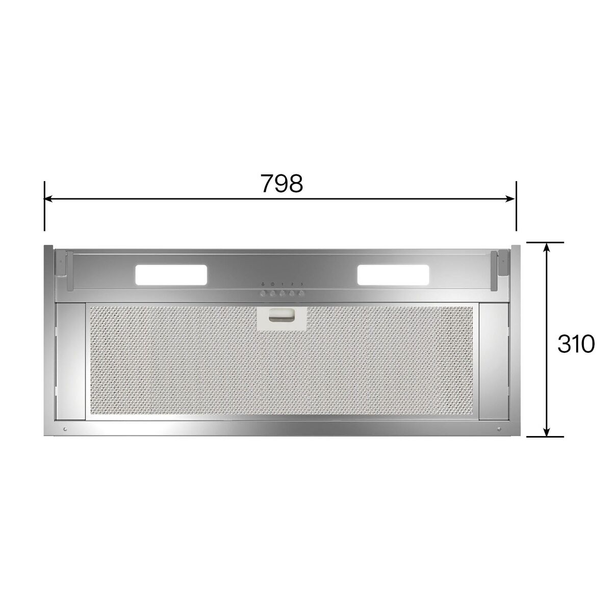 Conventional Hood Cata ARMONIA80X Steel