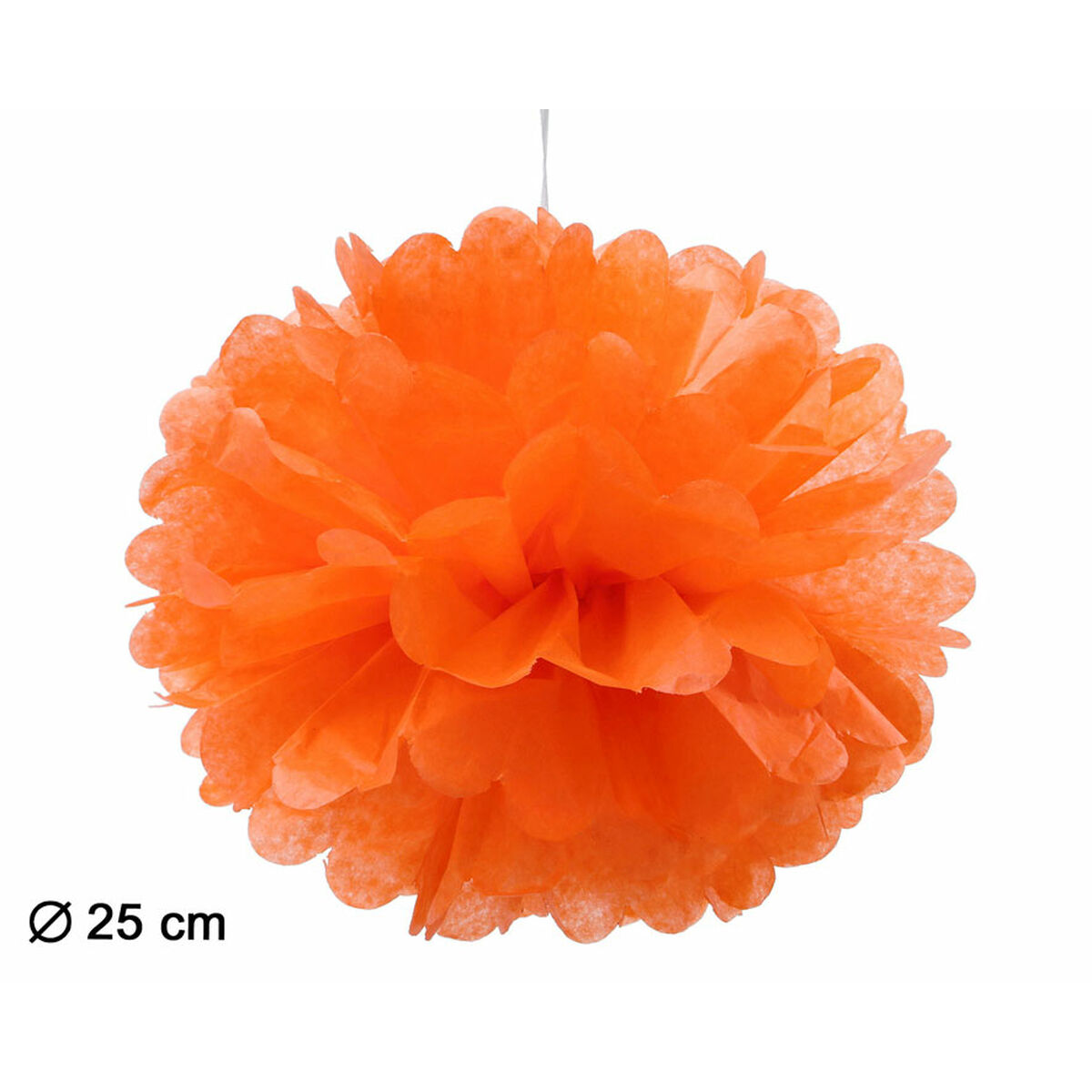 Pompons Orange Ø 25 cm