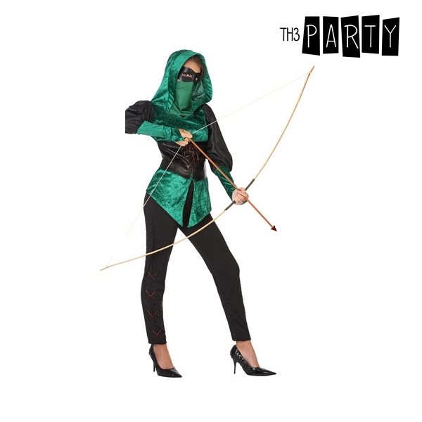 Costume for Adults Female archer Green (5 Pcs)