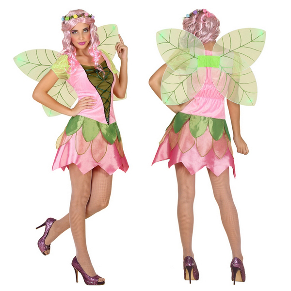 Costume for Adults Fairy Pink (2 Pcs)