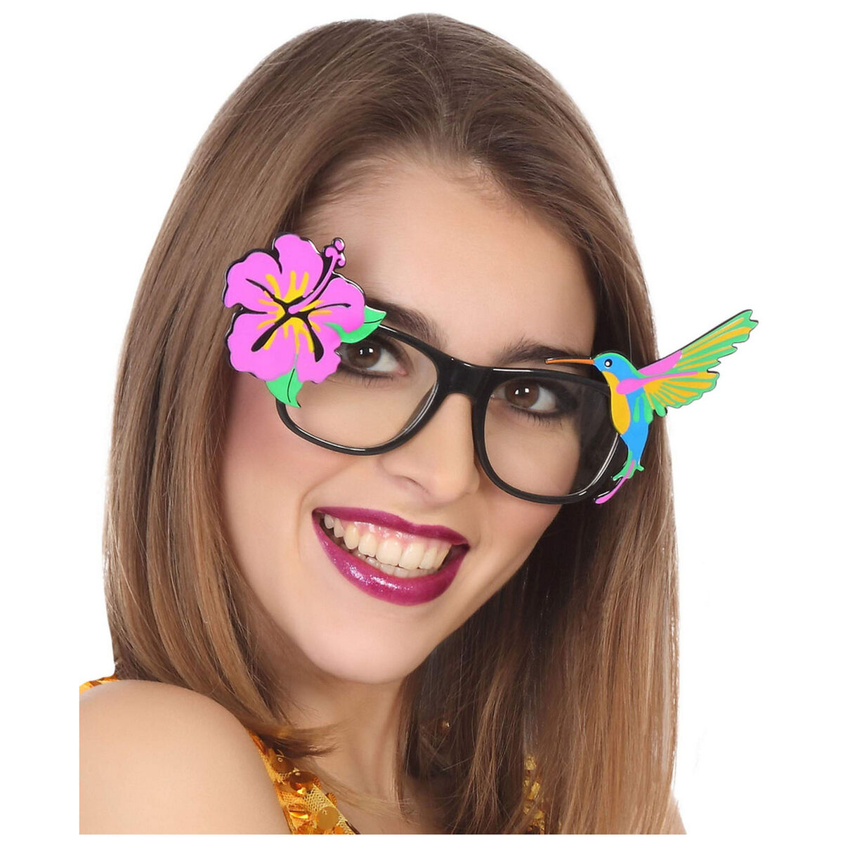 Lunettes Accessoires de costumes Tropical Multicouleur