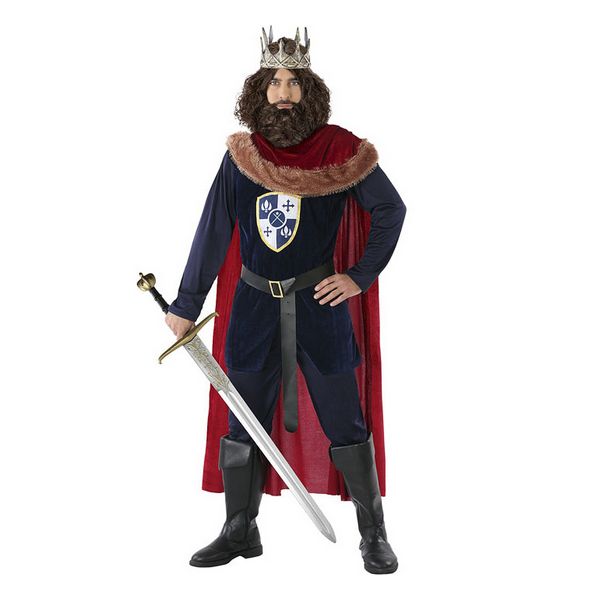Costume for Adults Medieval king Red (4 Pcs)