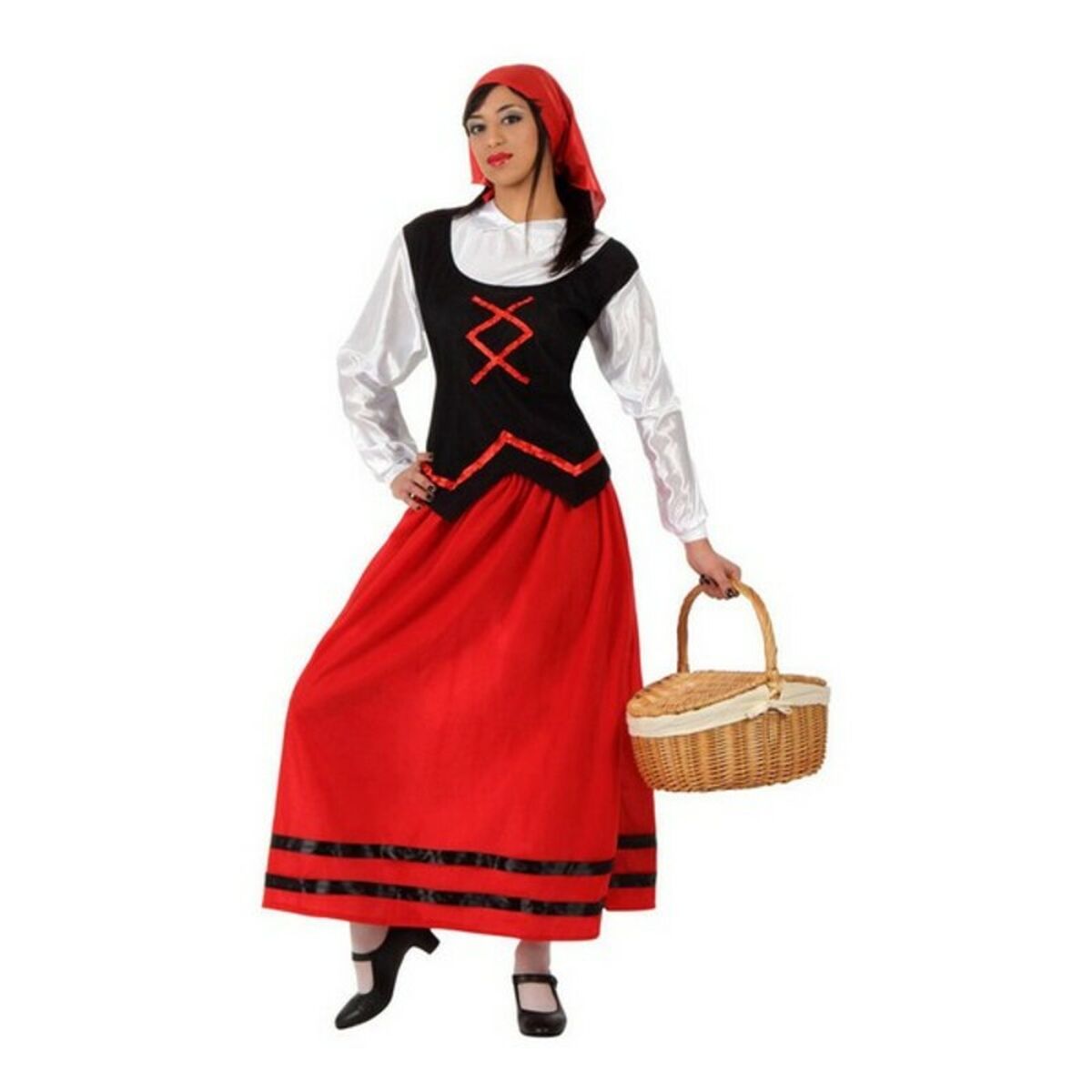 Disfraz para Adultos Rojo Pastora 4 pcs