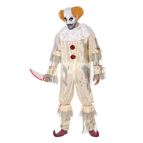 Costume for Adults Bloody clown White (1 Pcs)