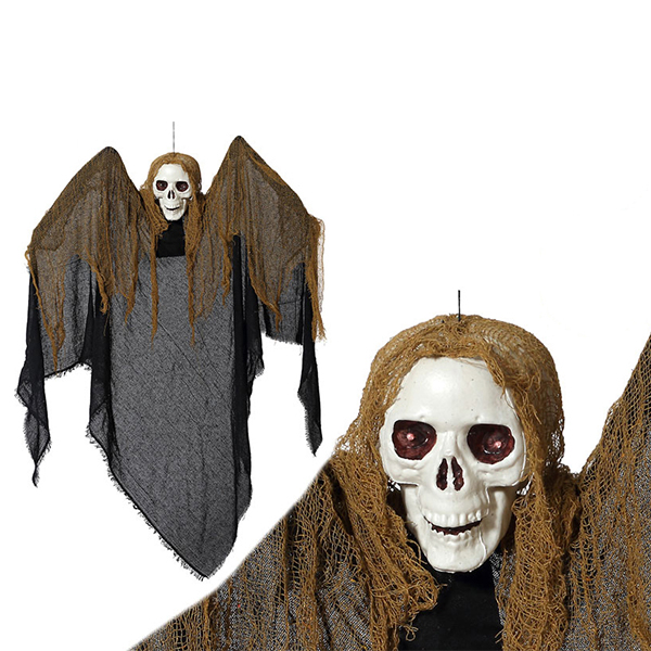 Pendentif de squelette Halloween (130 x 110 x 16 cm)