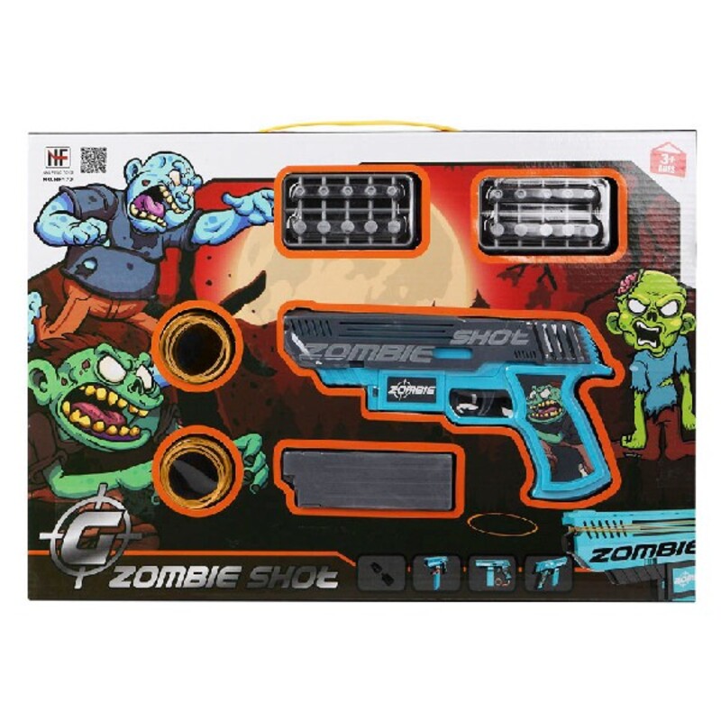 Playset Zombie Shot Dart Gun Blue (43 x 30 cm)