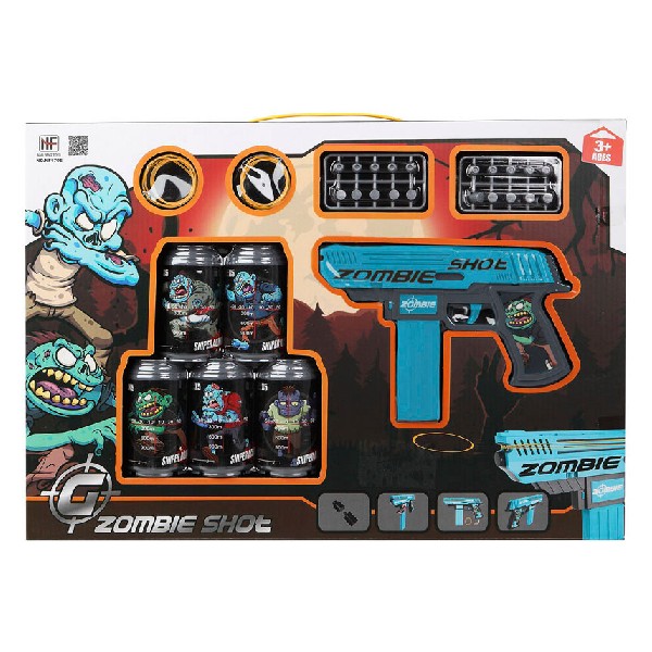 Playset Zombie Shot Dart Gun Blue