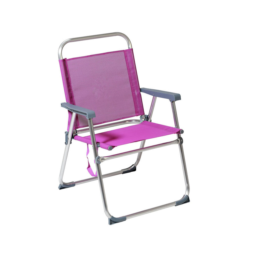 Beach Chair Purple Aluminium 22 mm (52 x 56 x 80 cm)