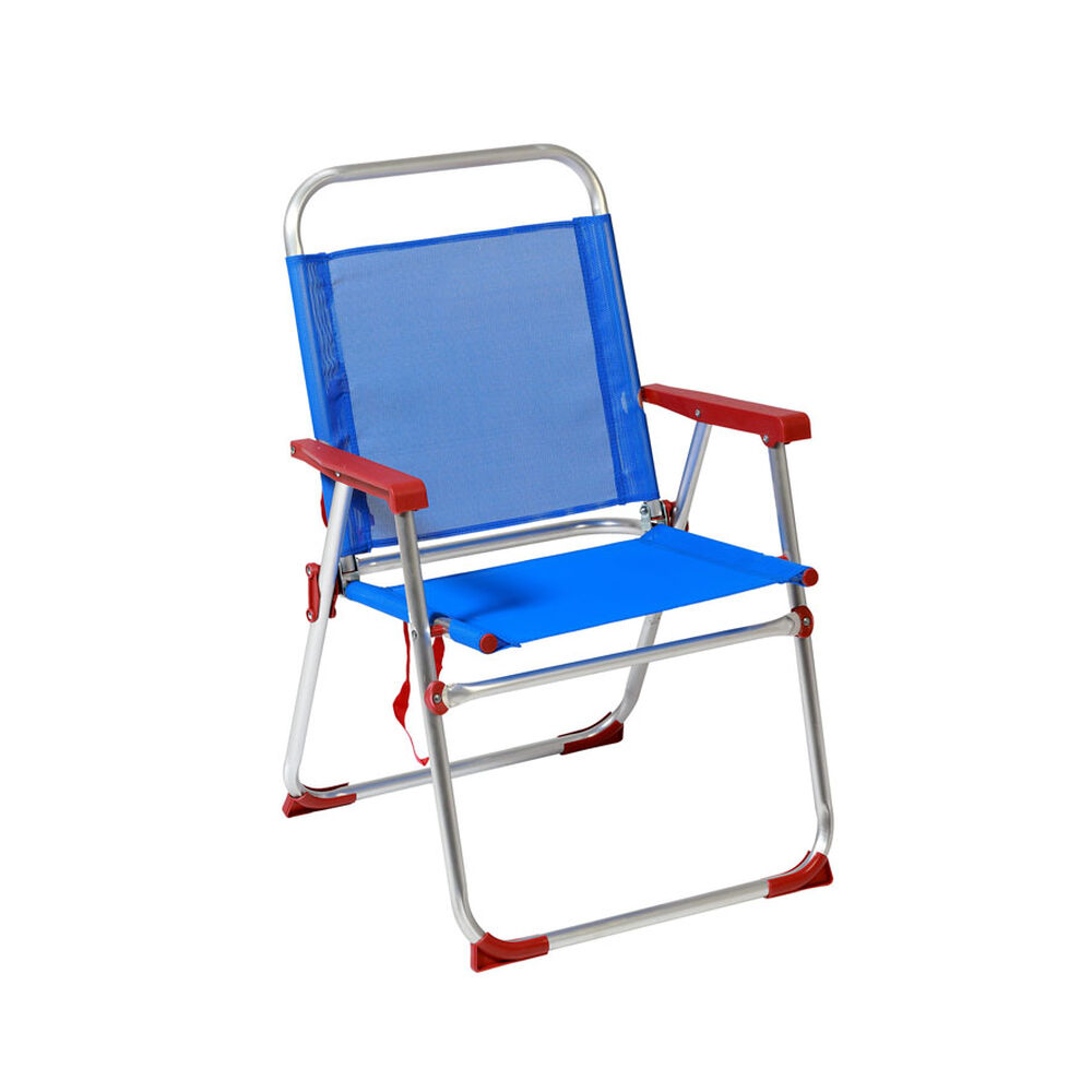 Beach Chair Red Blue Aluminium 22 mm (52 x 56 x 80 cm)