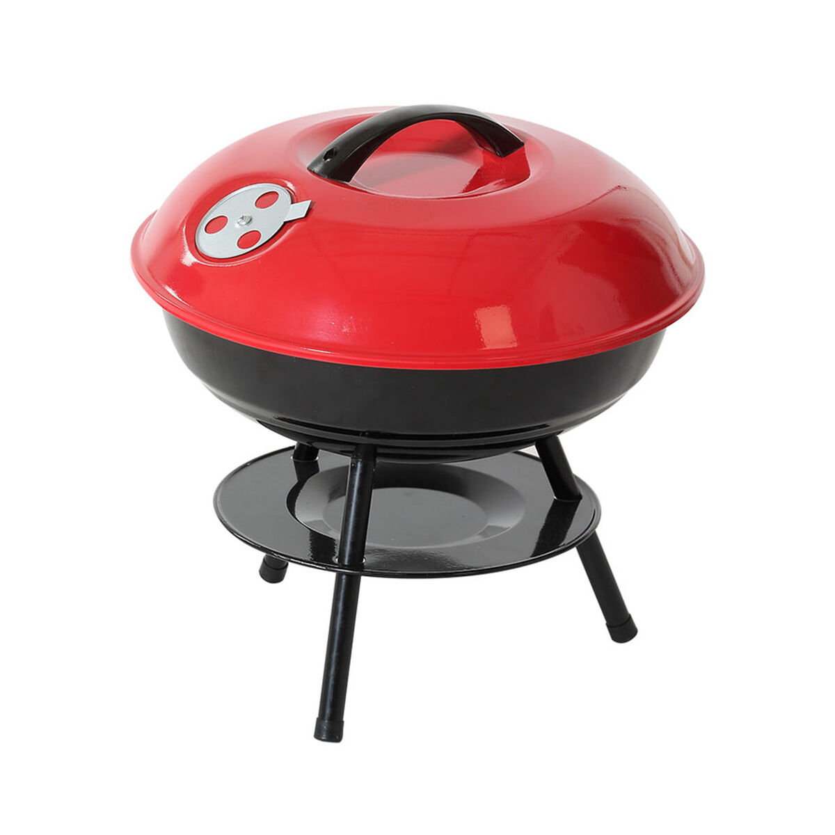 Barbecue Portable Rouge/Noir 35,5 x 37 cm