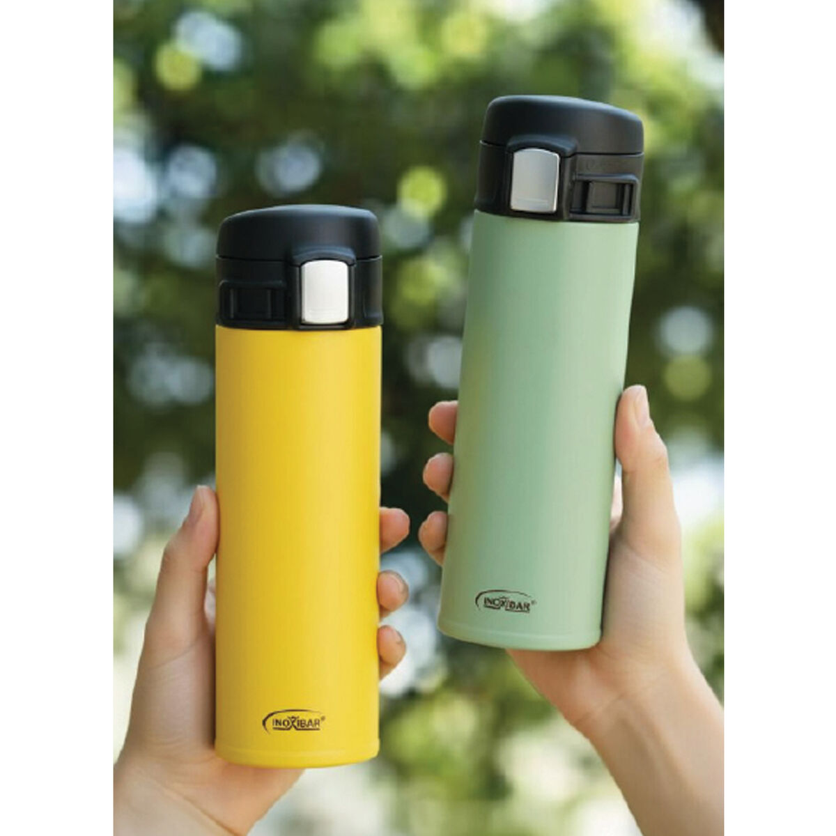Stainless Steel Flask Inoxibar Yellow 300 ml, view 2
