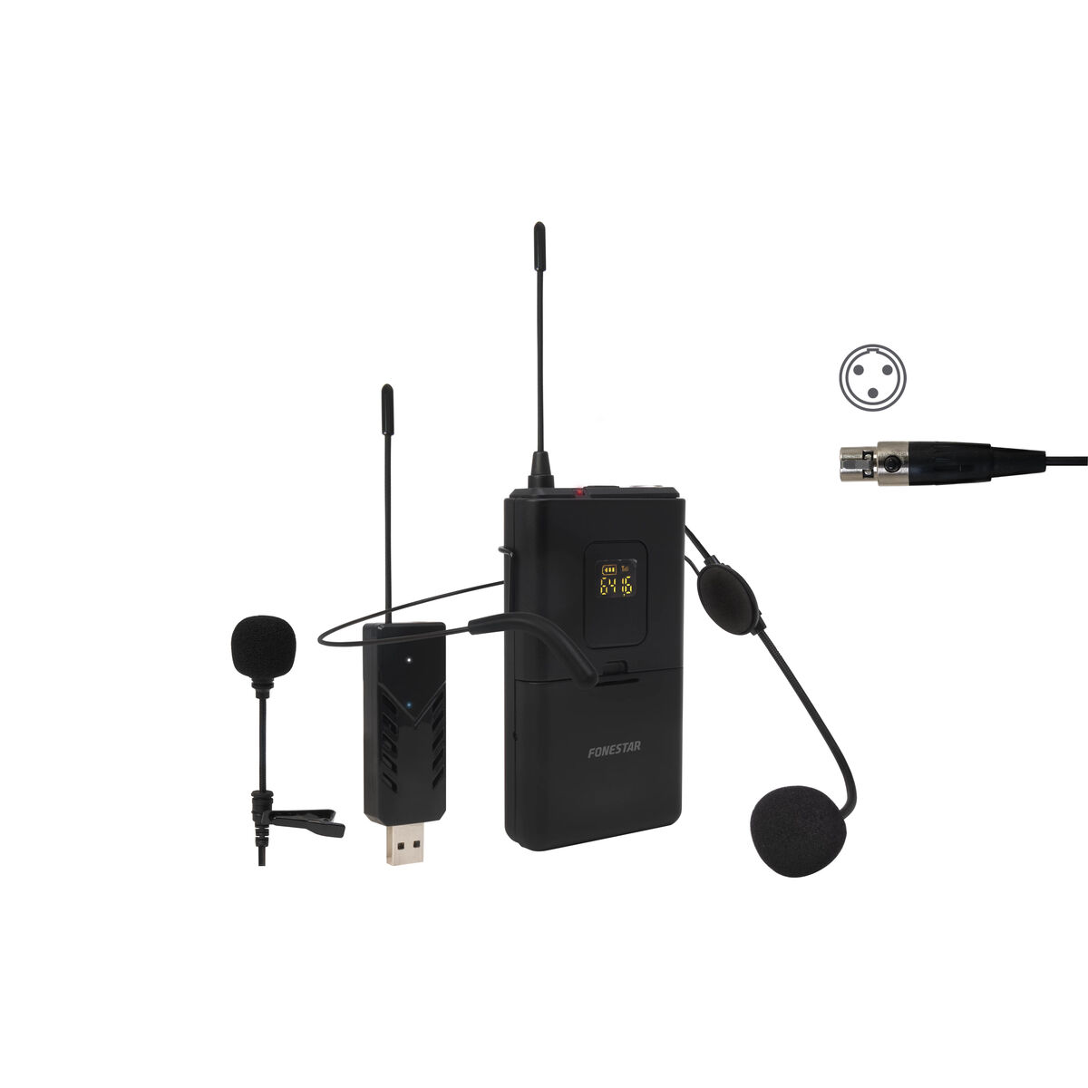 Picture of Microphone FONESTAR WI-MIC UHF