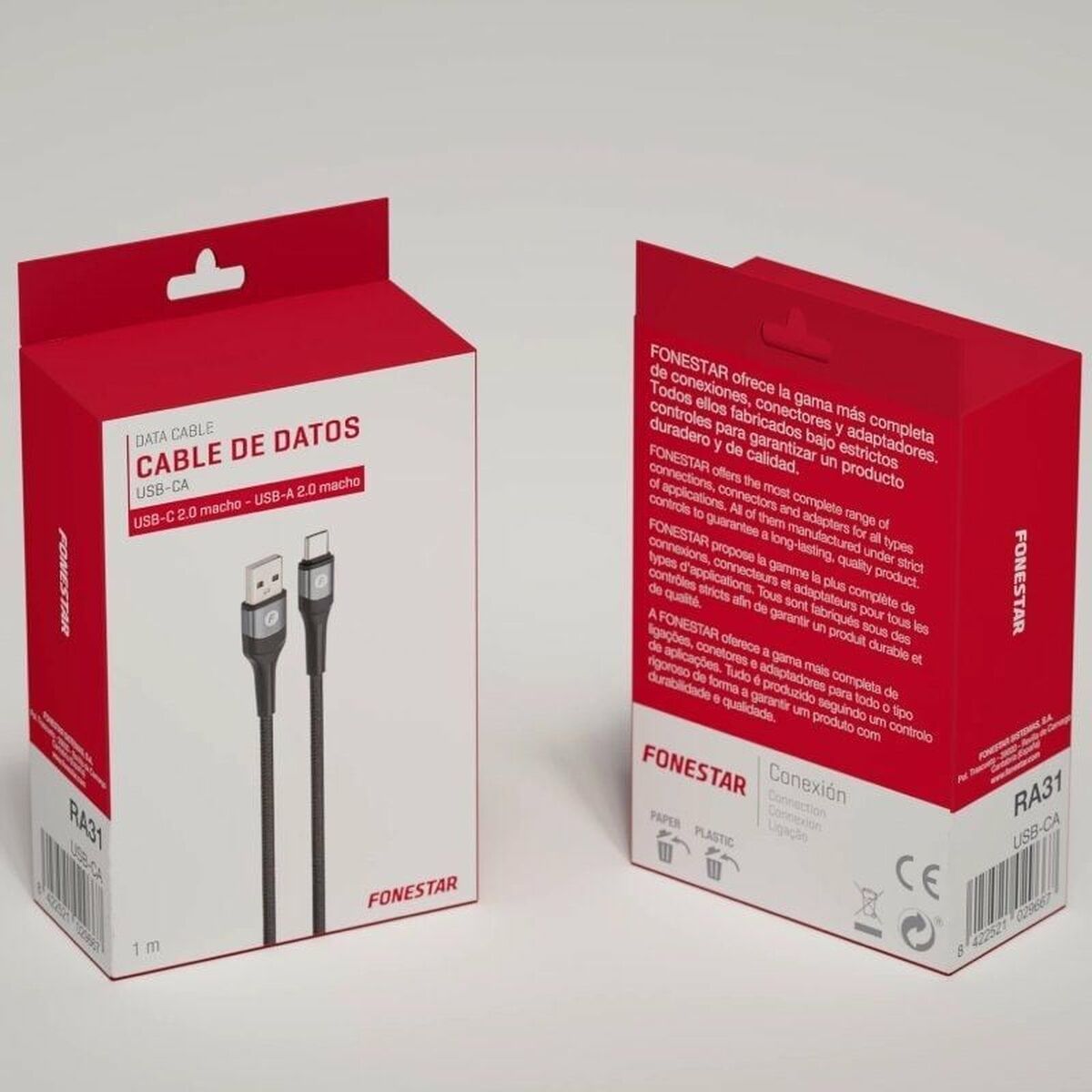Image secondaire de Câble USB FONESTAR USB-CA 1 m
