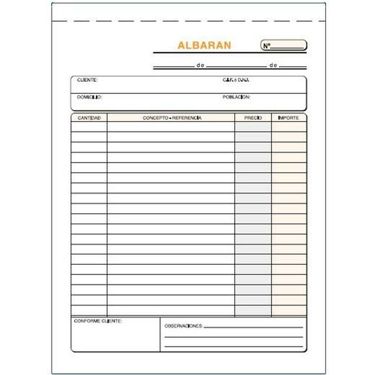 Carnet de Notes 15 x 21 cm (5 Unités)