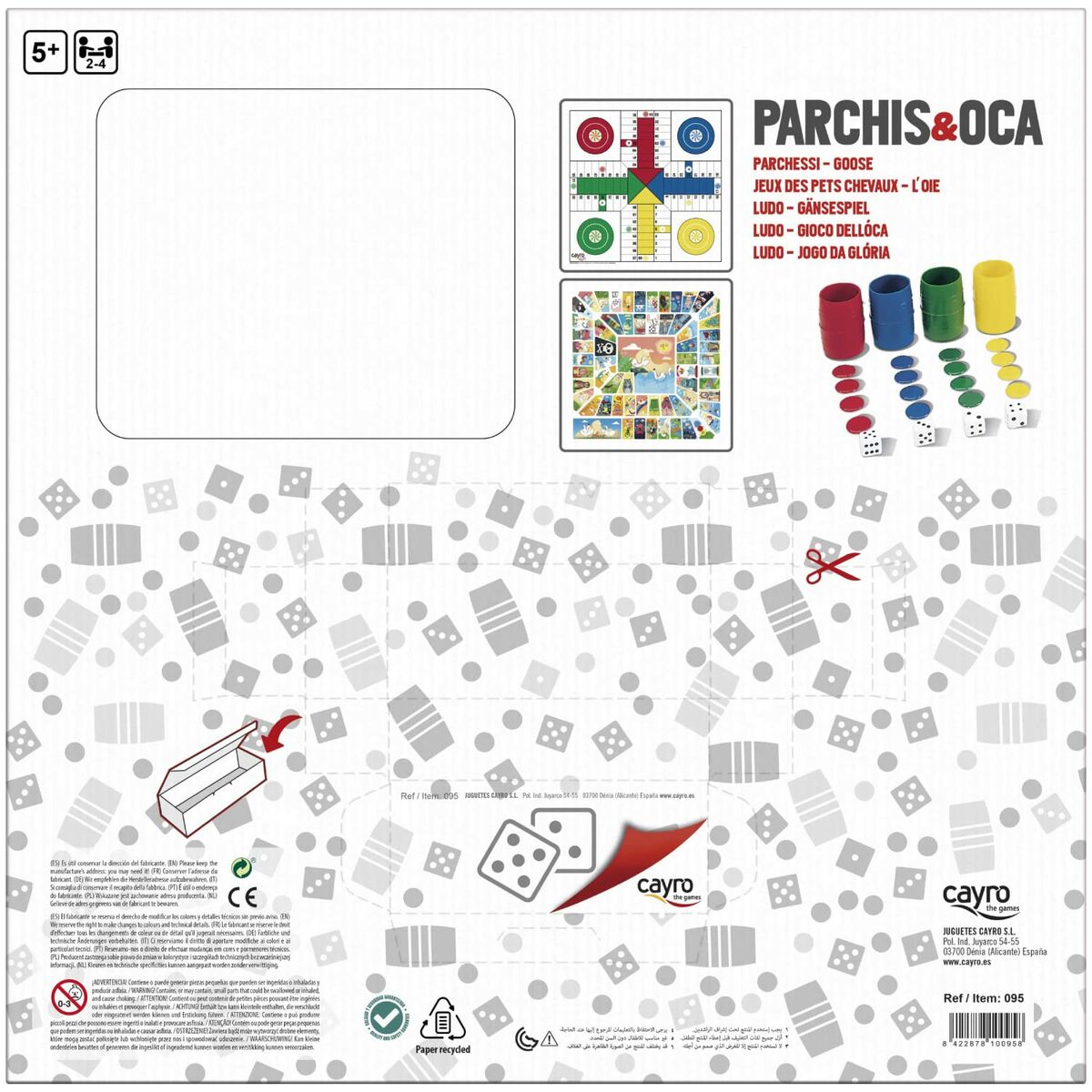 Parchs and Oca Board Cayro Multicolour 250 g